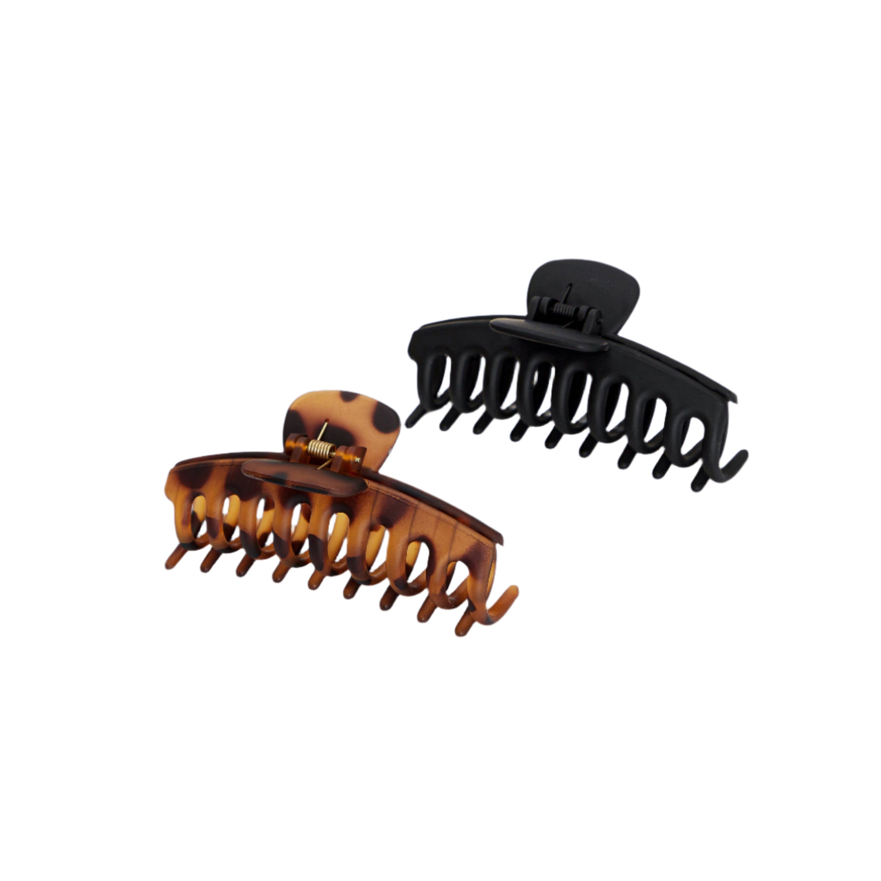 Recycled Plastic Oversized Matte Claw Clips 2pc Set