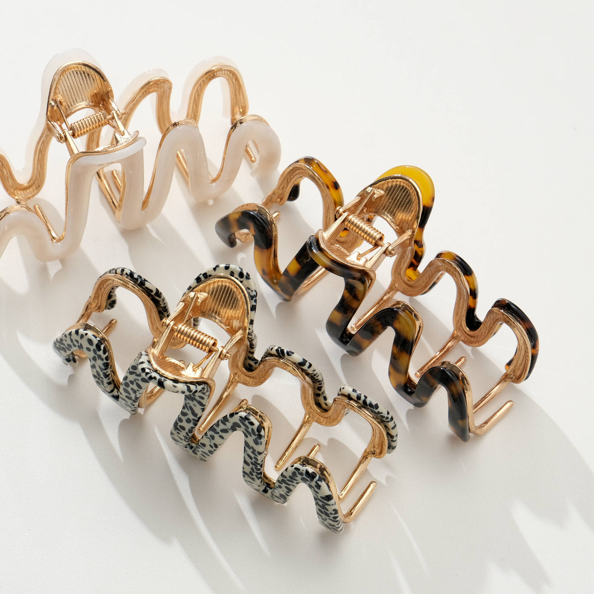 Willow | Large Squiggle Metal Claw Clip
