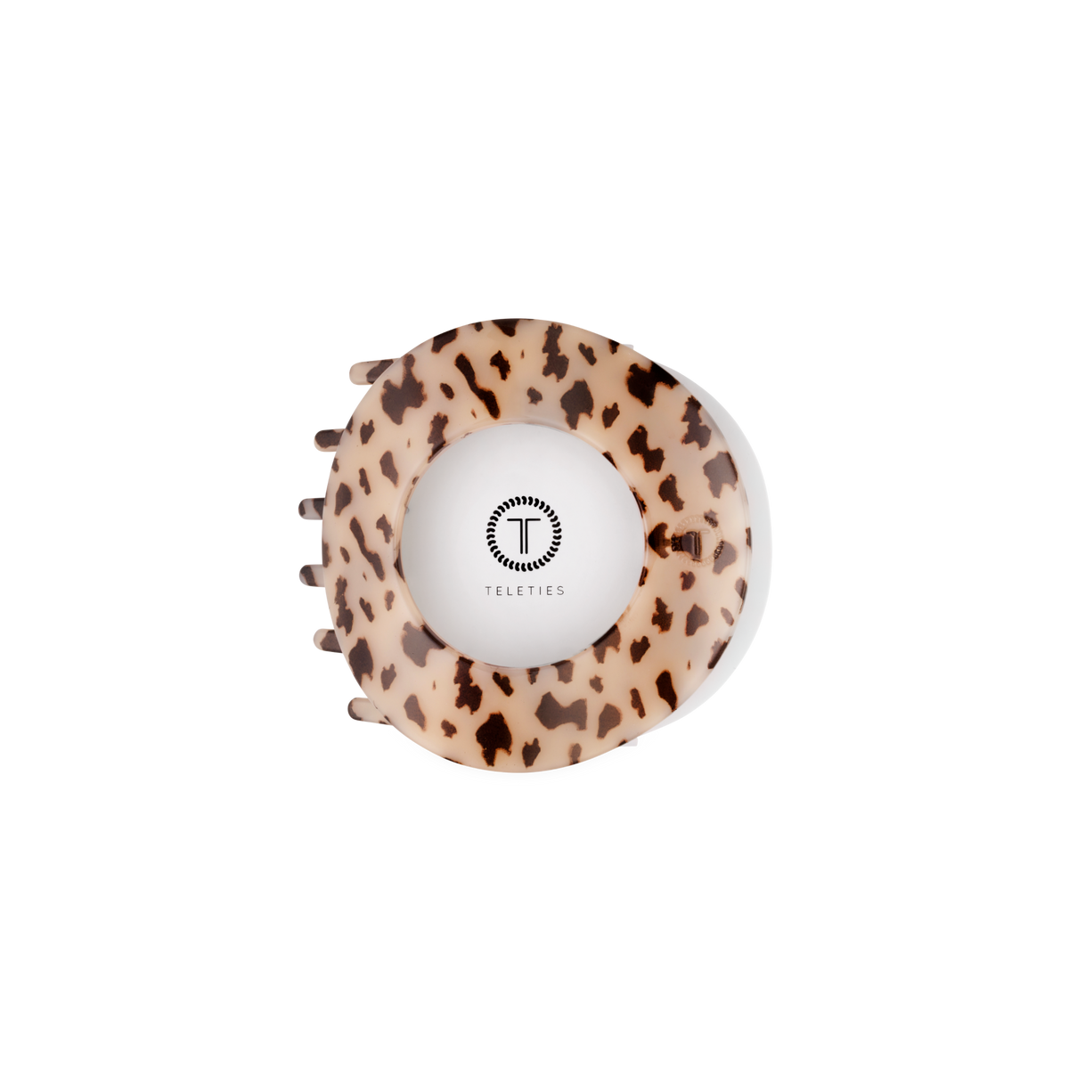 Flat Circle Hair Clip | Medium | Blonde Tortoise