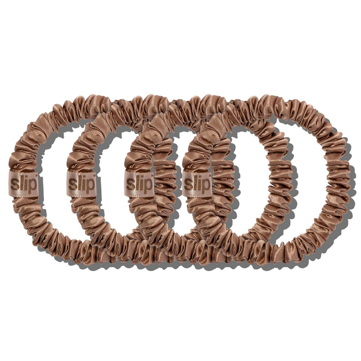Back to Basics Light Brown Skinny Scrunchies