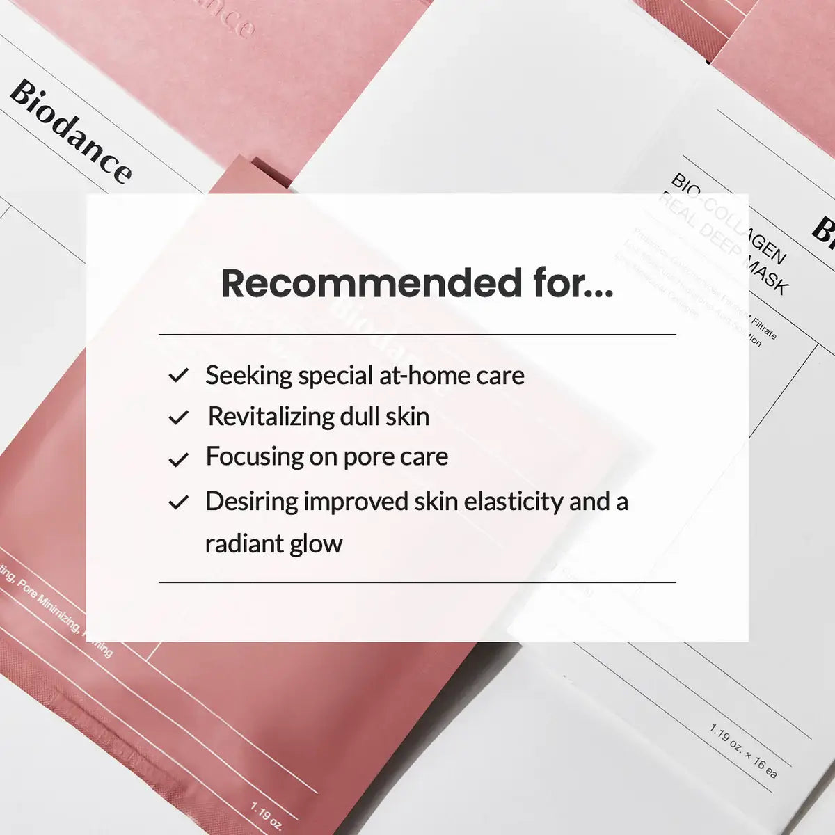 Bio-Collagen Real Deep Face Sheet Mask Set of 4