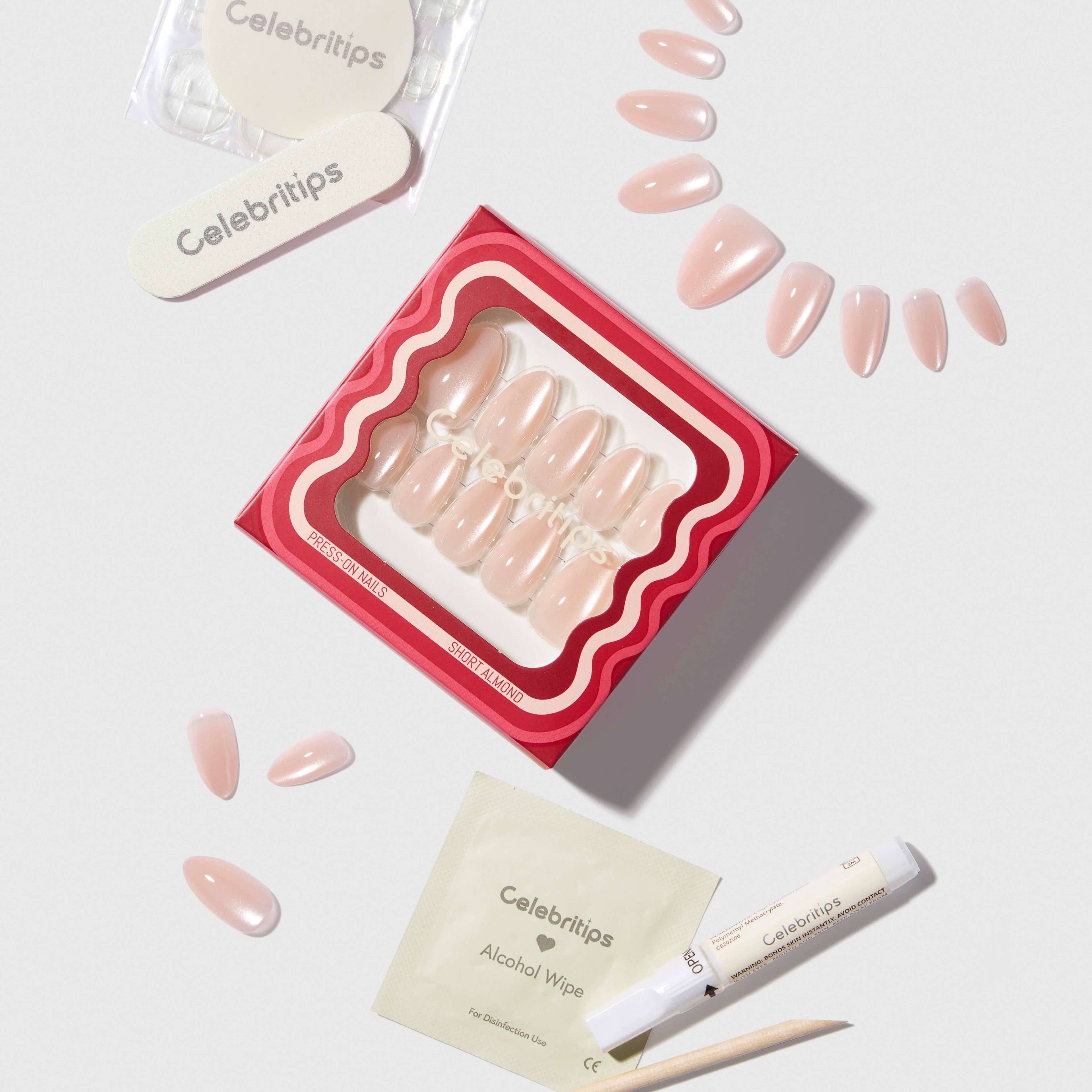 She Wears Crystals on Her Nails