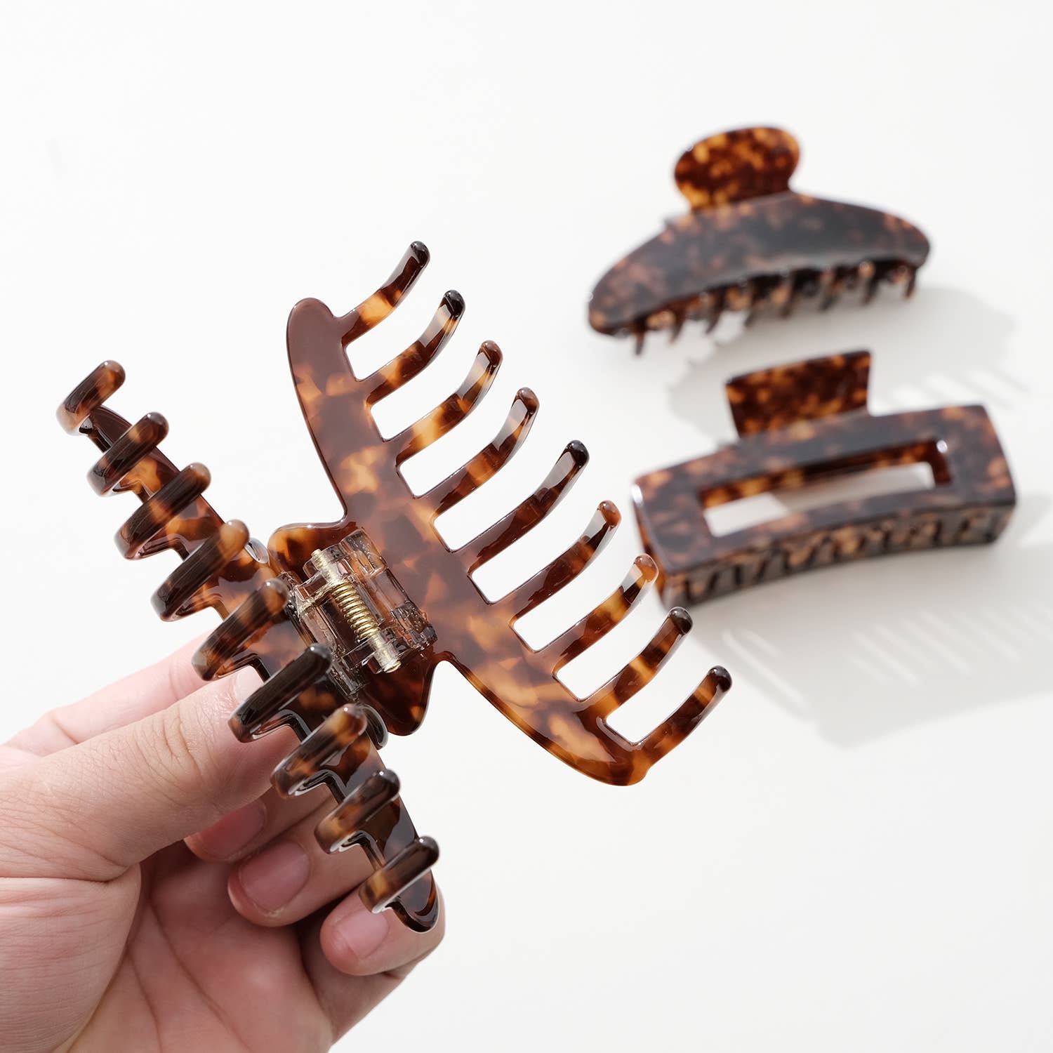 Anna Deep Tortoise Claw Clips