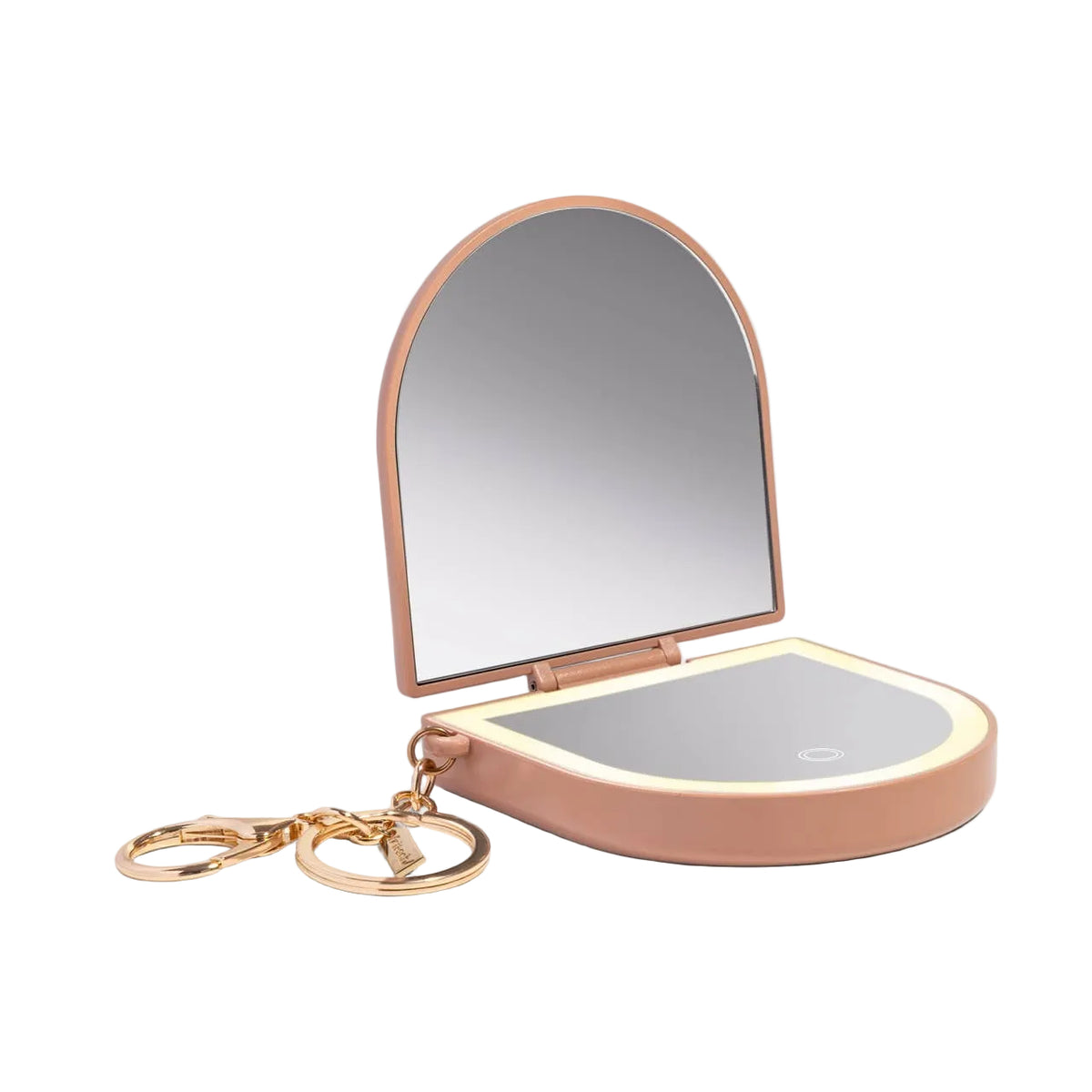 Terracotta Compact Mirror Keychain