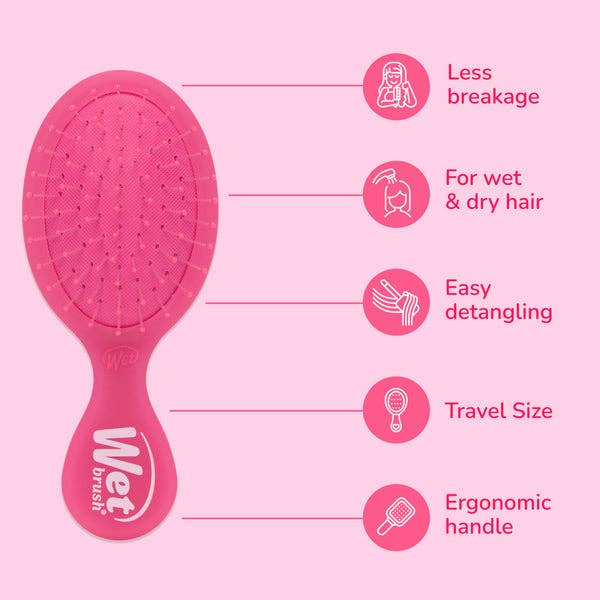 Mini Detangler - Frost Pink