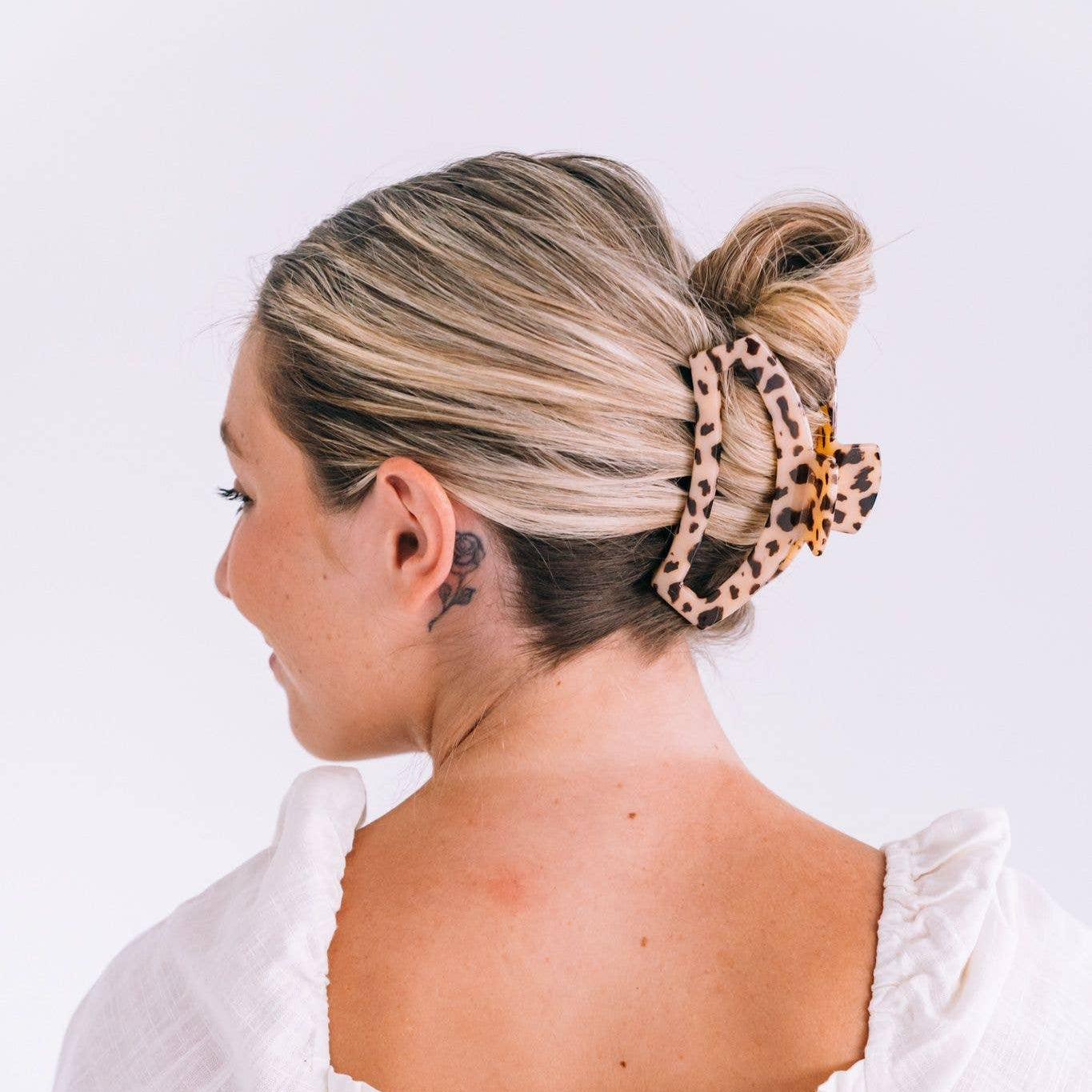 Open Hair Clip | Blonde Tortoise