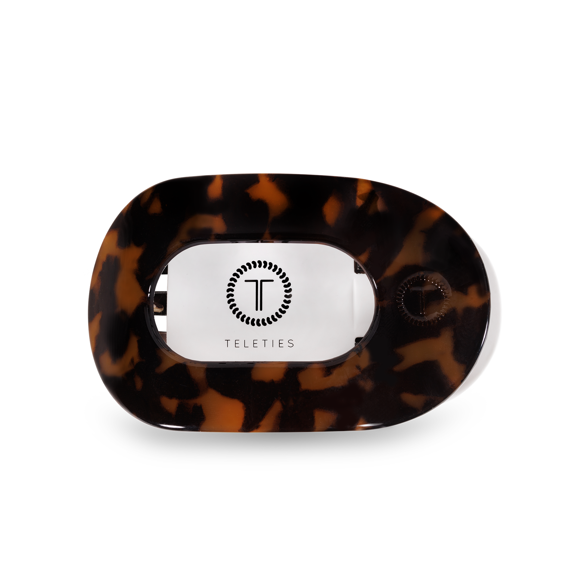 Flat Round Flat Hair Clip | Small | Tortoise