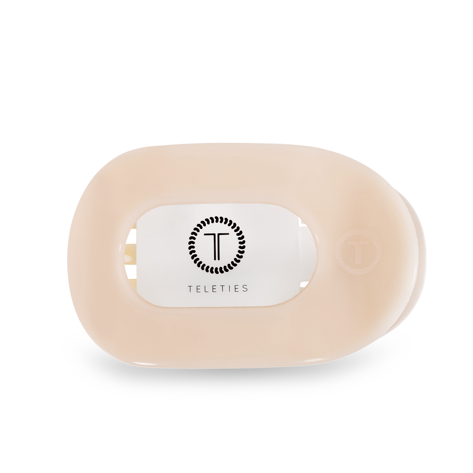 Flat Round Hair Clip | Small | Almond Beige