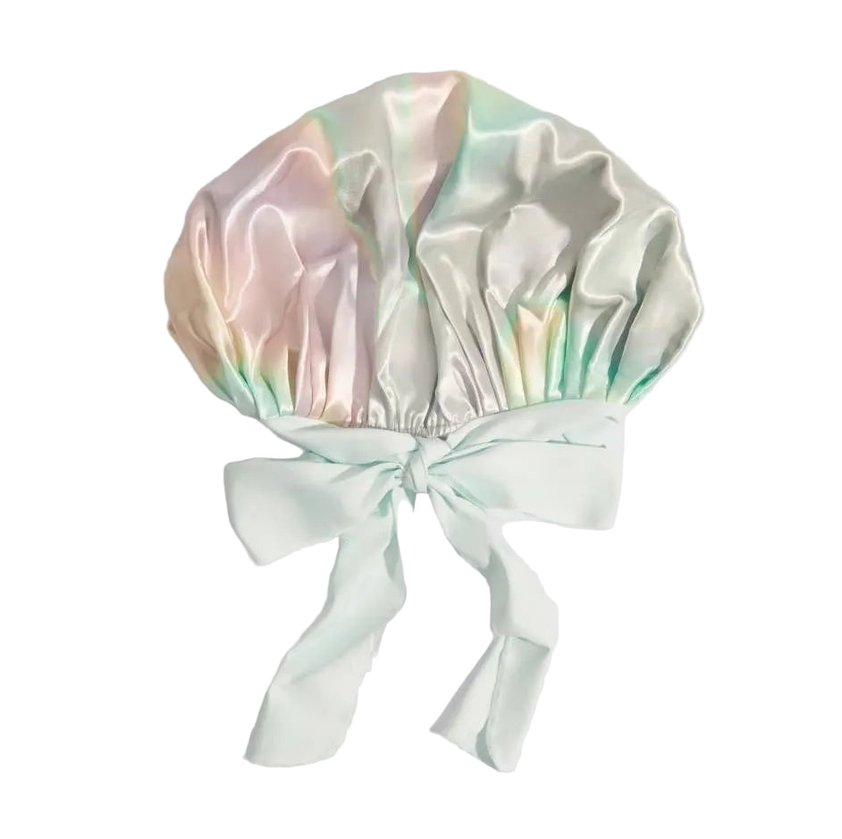 Adjustable Oversized Satin Bonnet - Aura