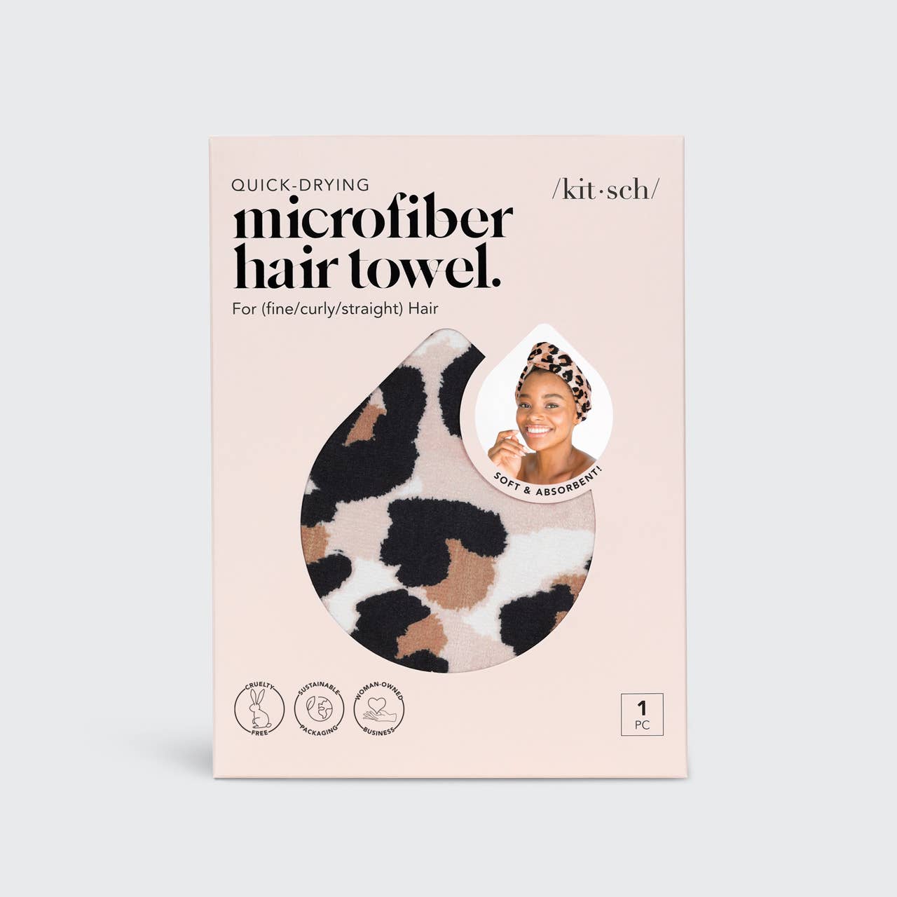 Quick Dry Hair Towel - Micro Dot