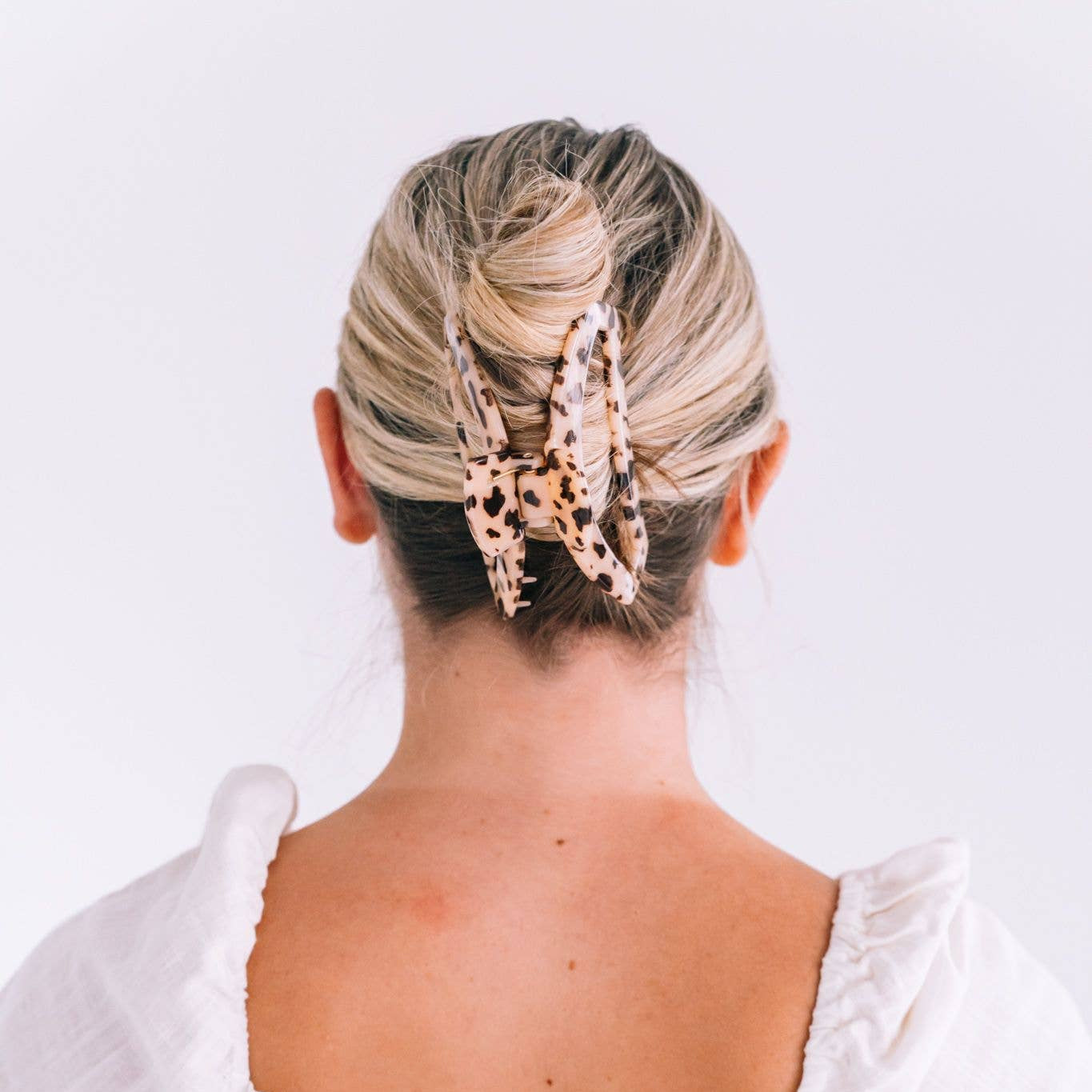 Open Hair Clip | Large | Blonde Tortoise