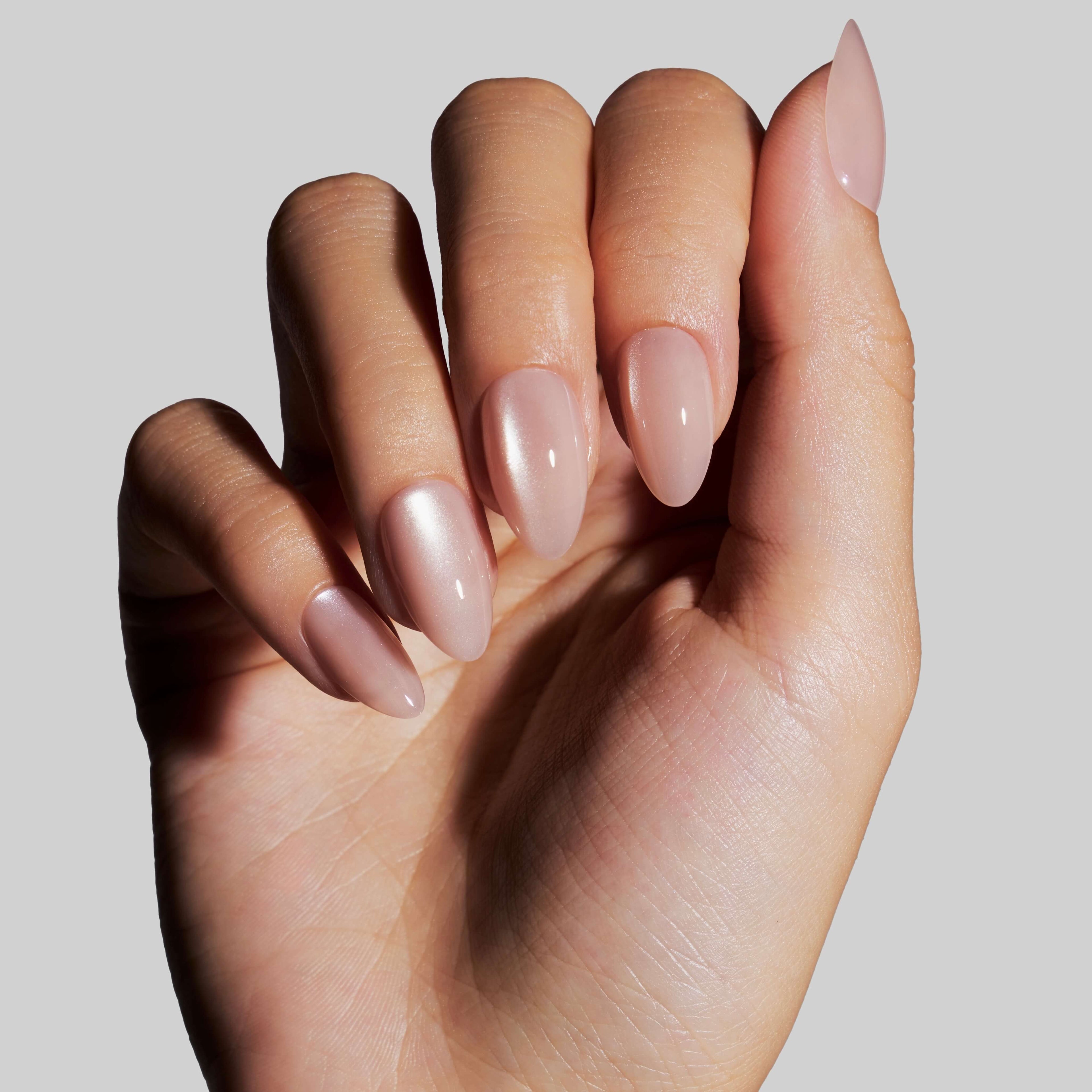 She Wears Crystals on Her Nails