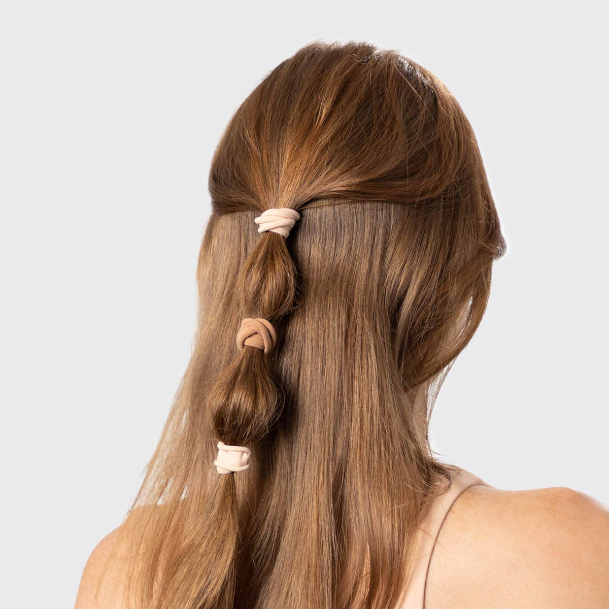 Seamless Elastic Hair Ties All Day Hold 20pc set - Blush