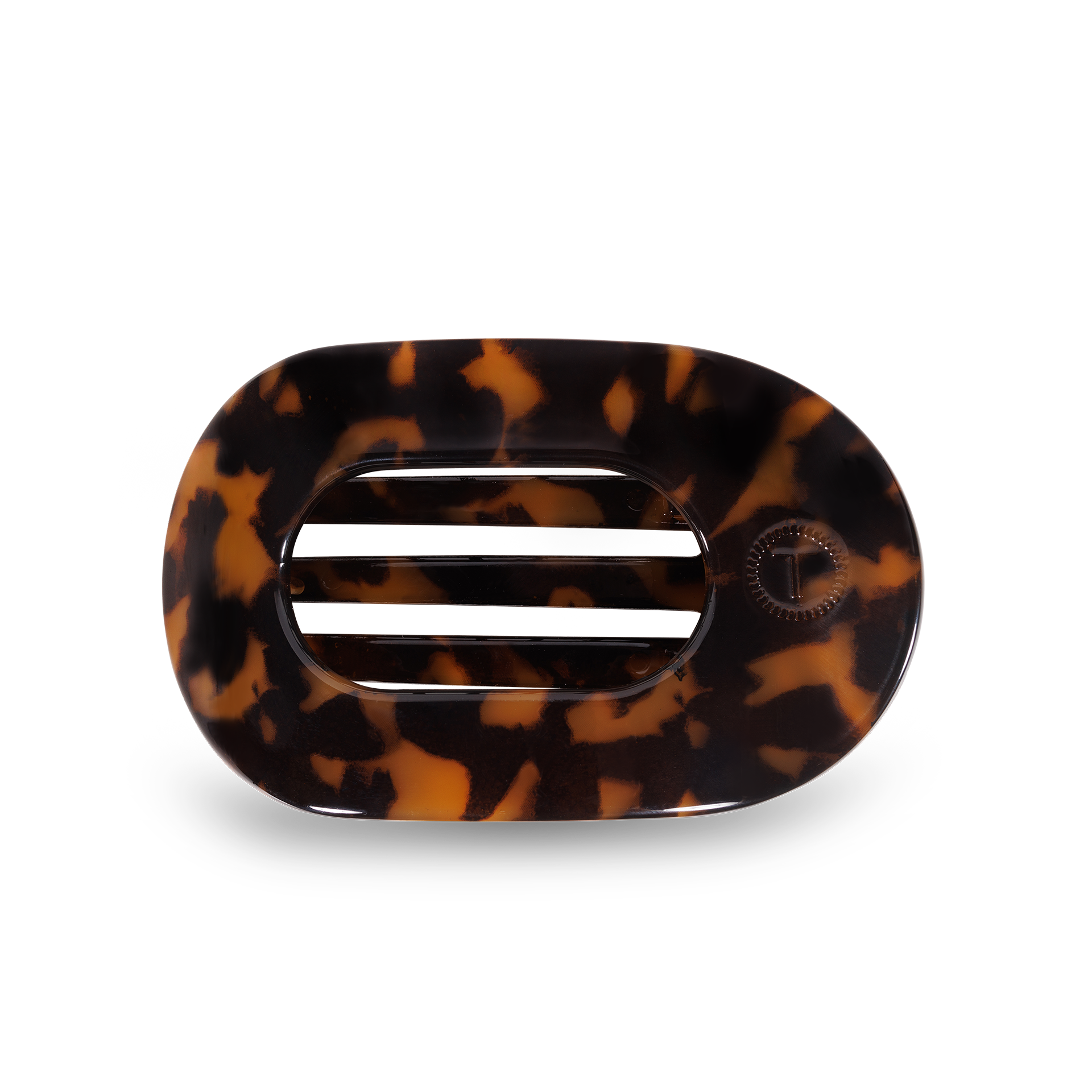 Flat Round Flat Hair Clip | Small | Tortoise
