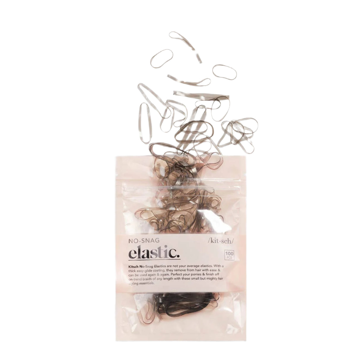 No-Snag Elastic 100pc - Brown
