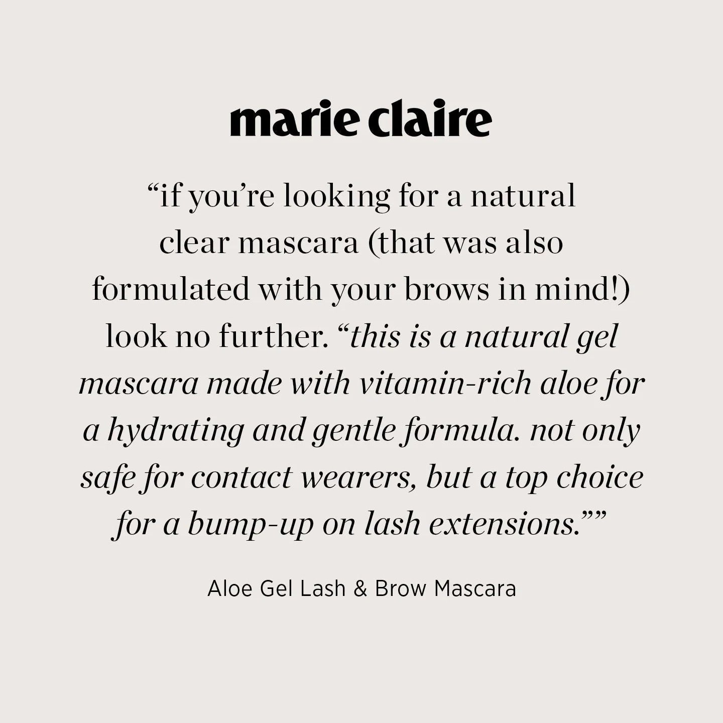 Aloe Gel Lash & Brow Mascara