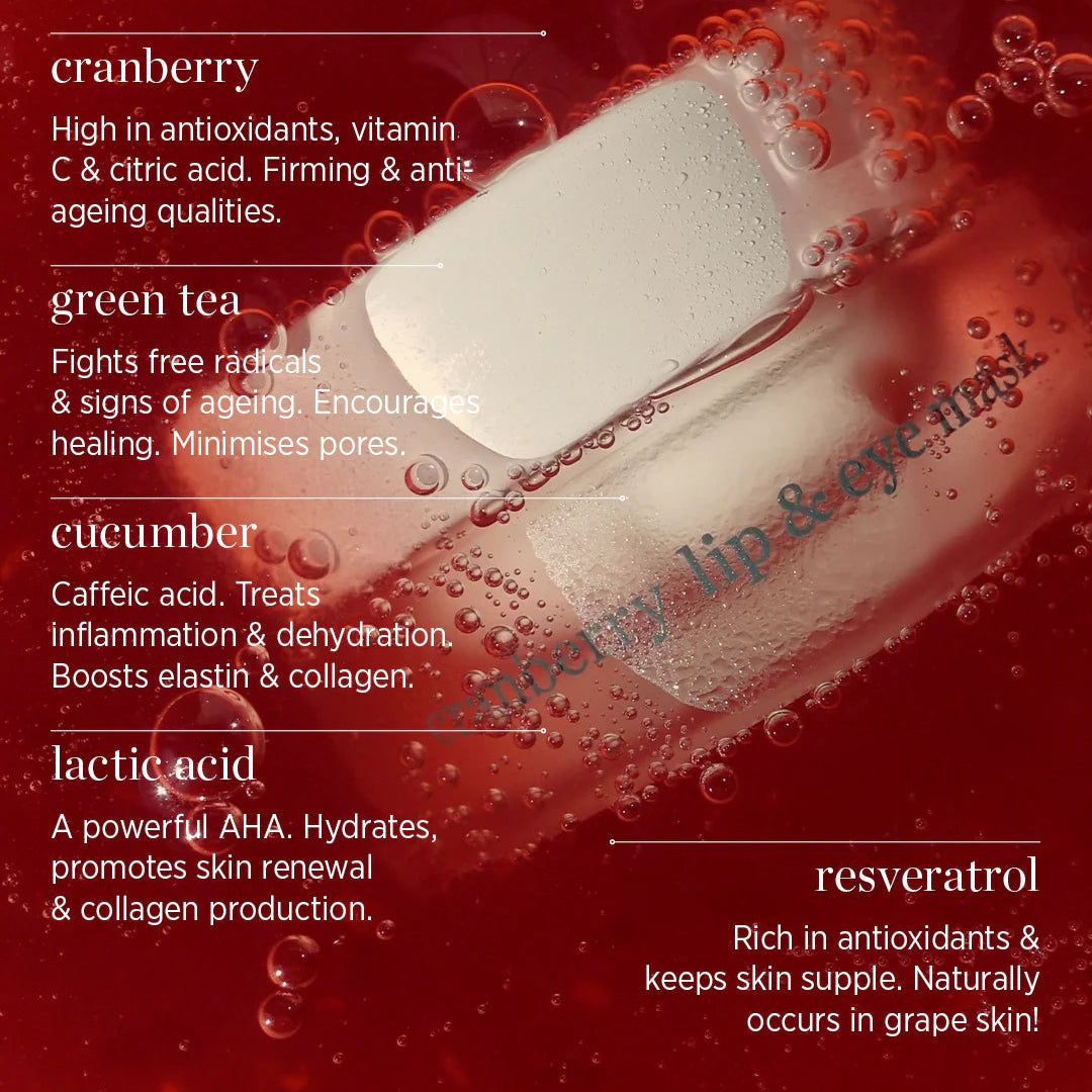 Cranberry Lip & Eye Mask