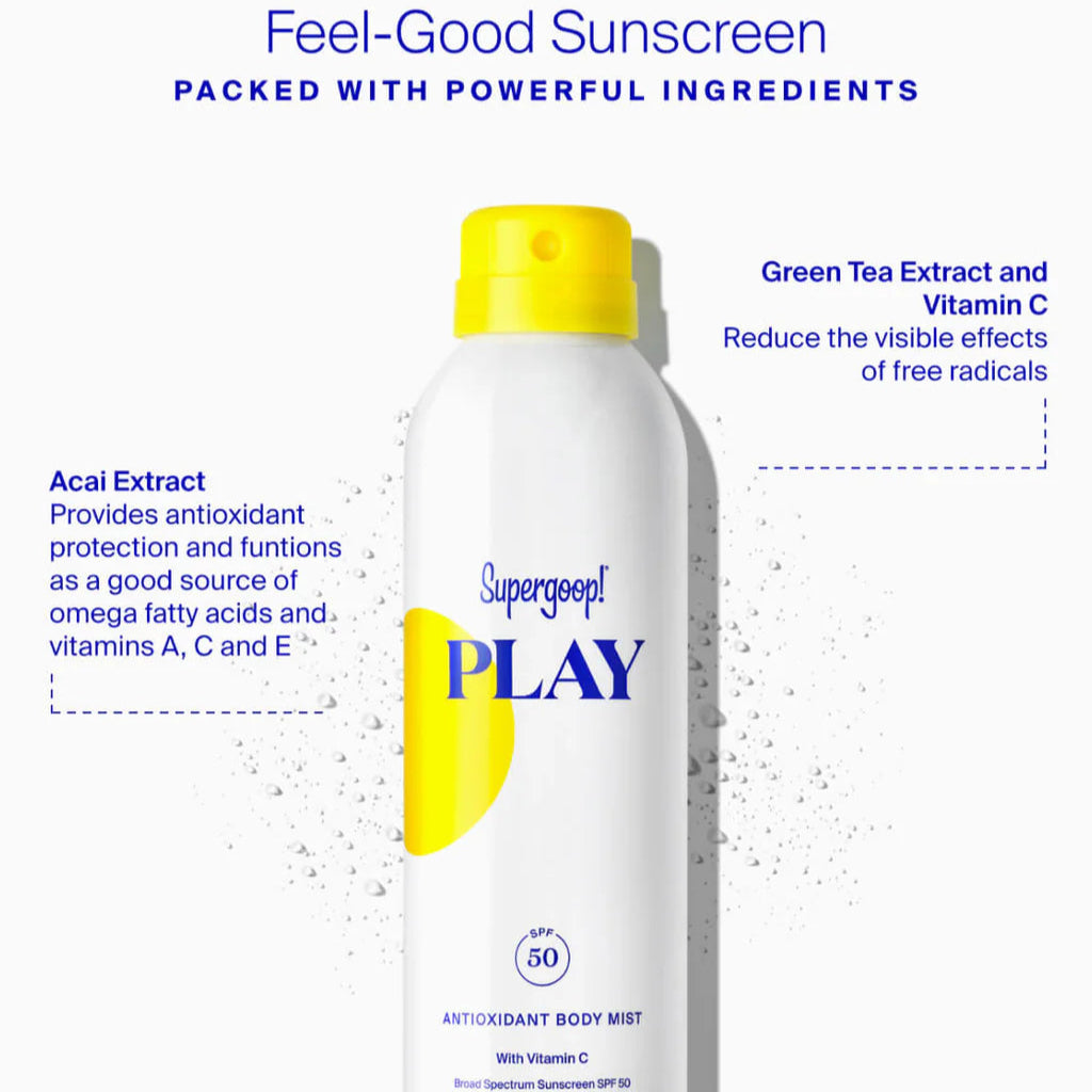 PLAY Antioxidant Body Mist SPF 50 with Vitamin C