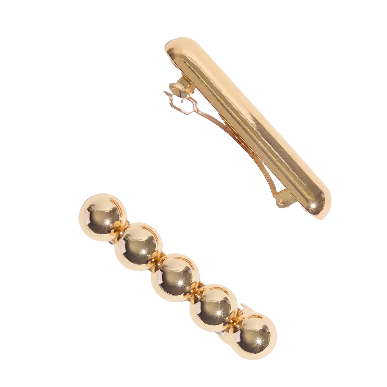 Gold Metal Barrettes