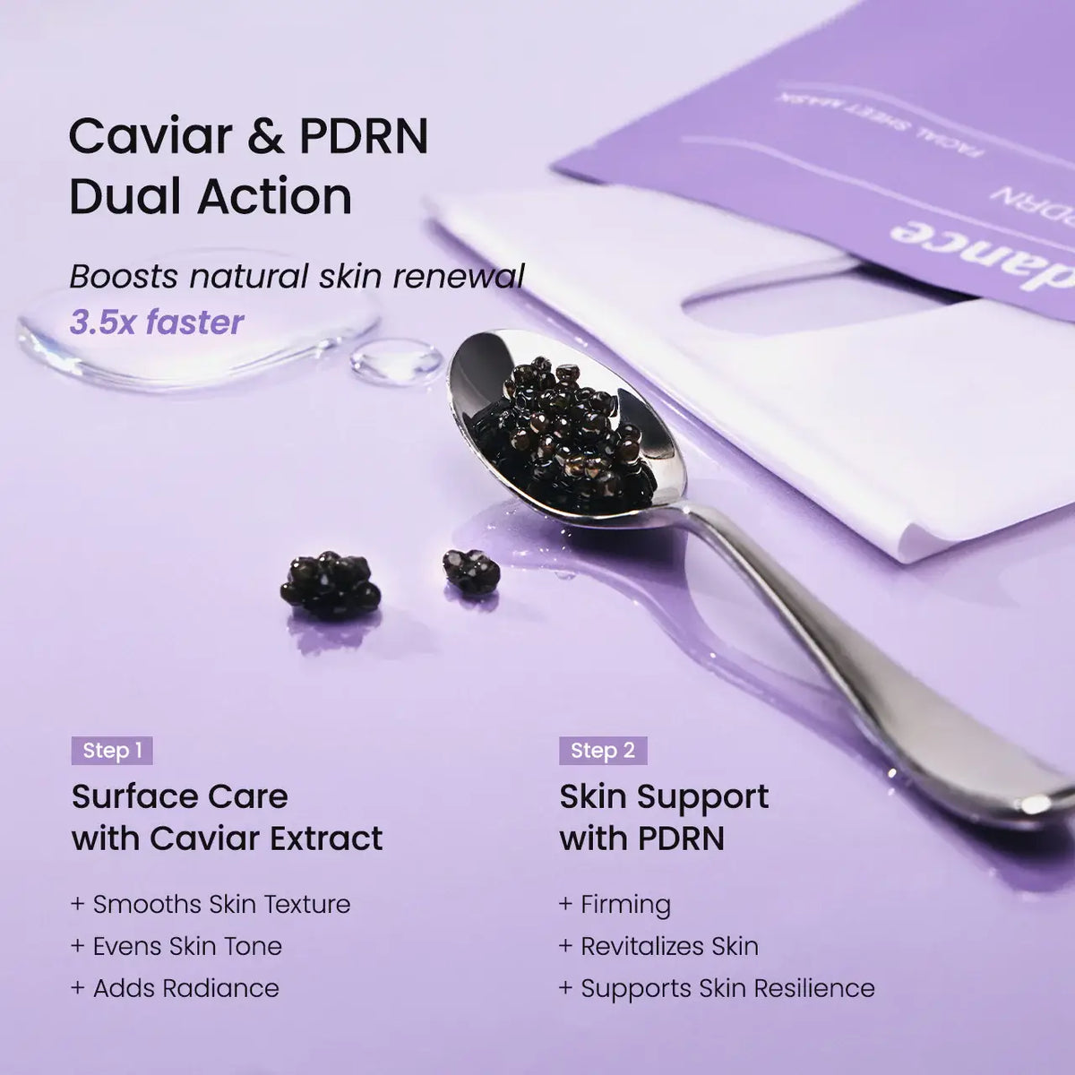 BIODANCE Rejuvenating Caviar PDRN Real Deep Sheet Mask Set of 4