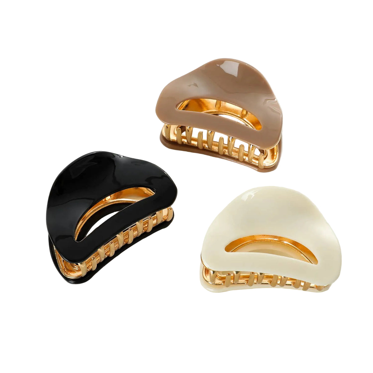 Nadia | Medium Curved Metal Claw Clip