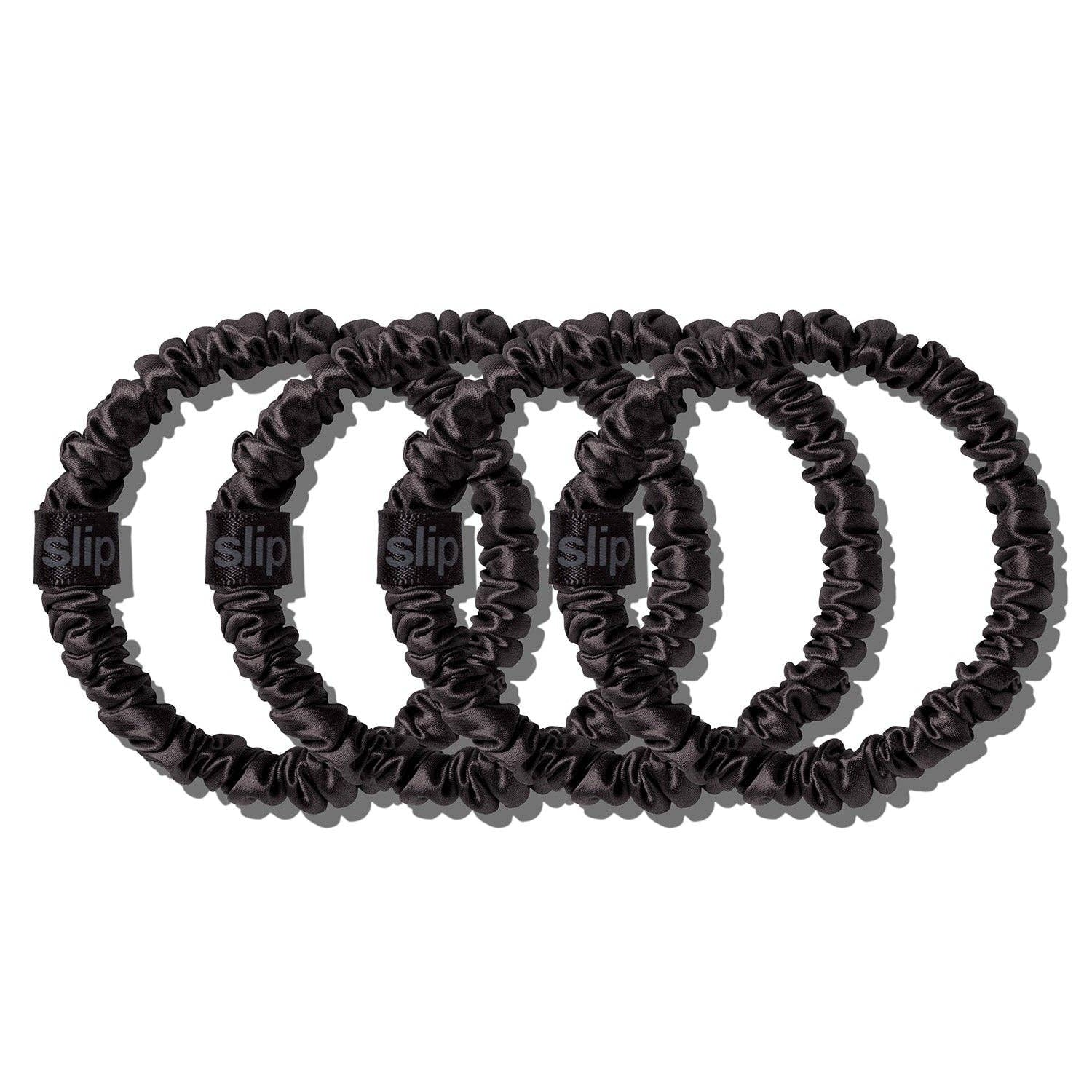 Back to Basics Black Skinny Scrunchies