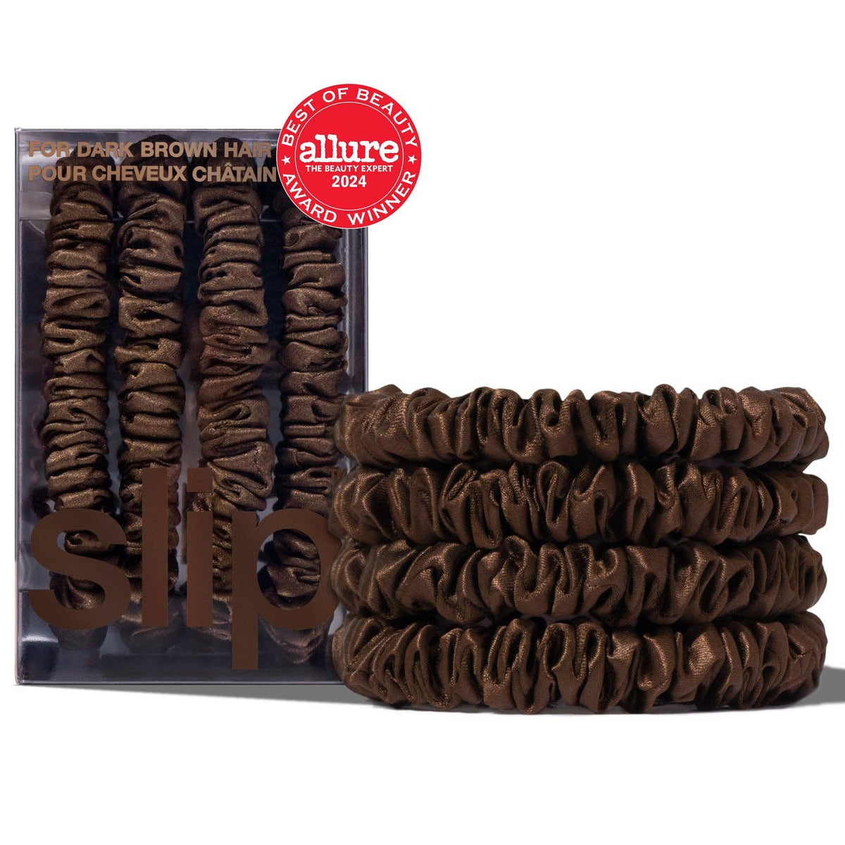 Back to Basics Dark Brown Skinny Scrunchies