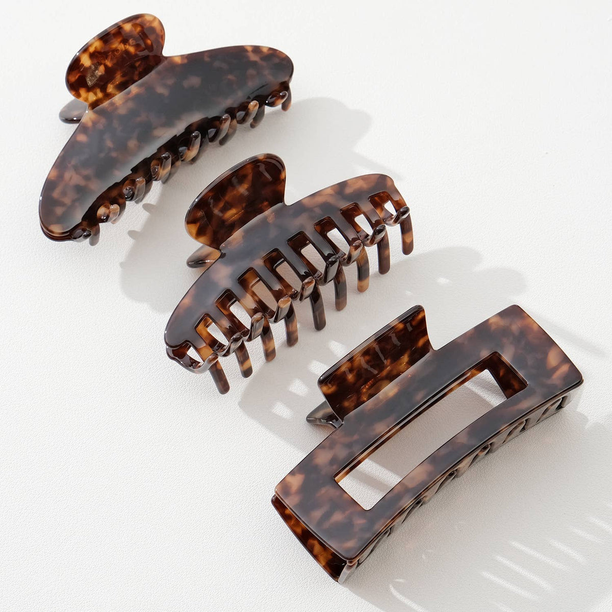 Luna Deep Tortoise Claw Clip