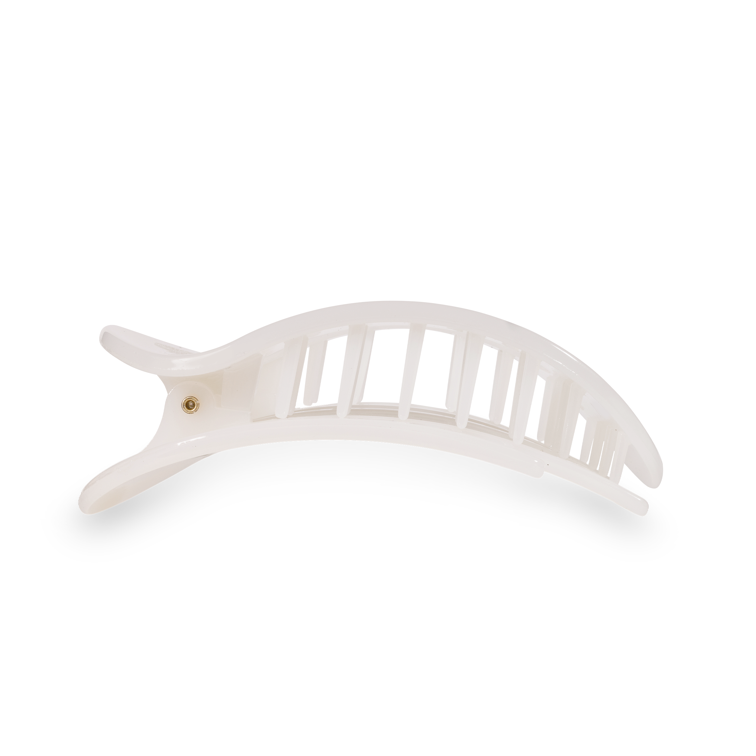 Flat Round Hair Clip | Large | Coconut White