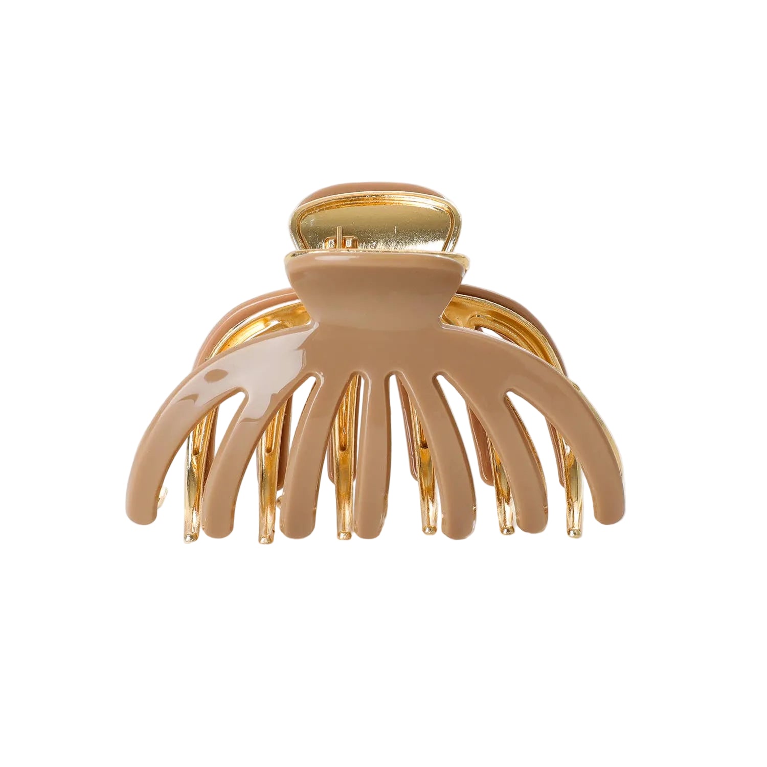 Hailey | Large Gold Metal Octopus Claw Clip