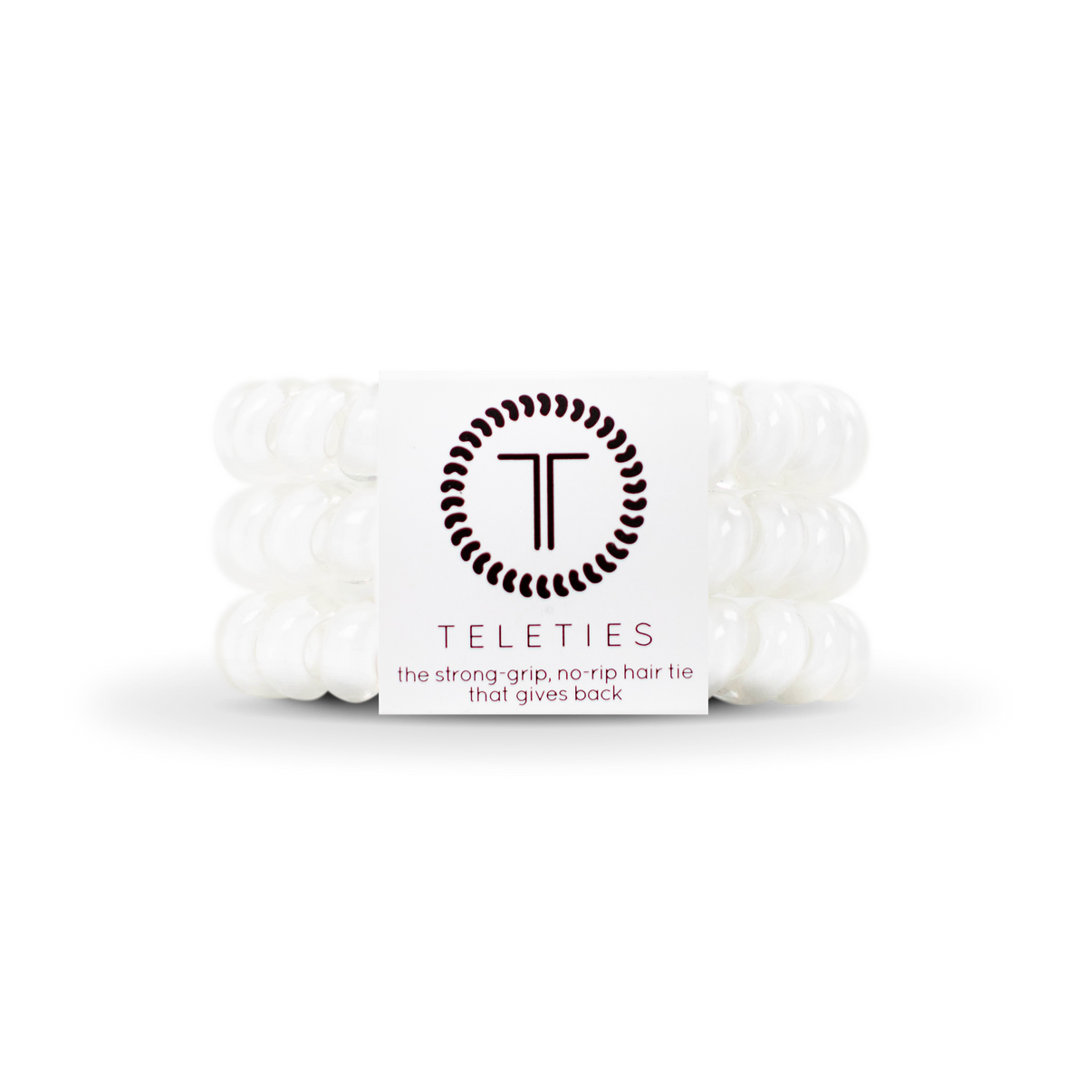 Spiral Hair Coils | Large | Coconut White Hair Ties