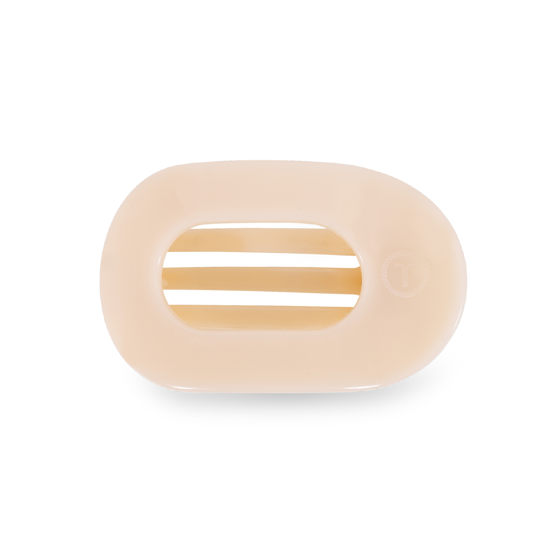 Flat Round Hair Clip | Small | Almond Beige