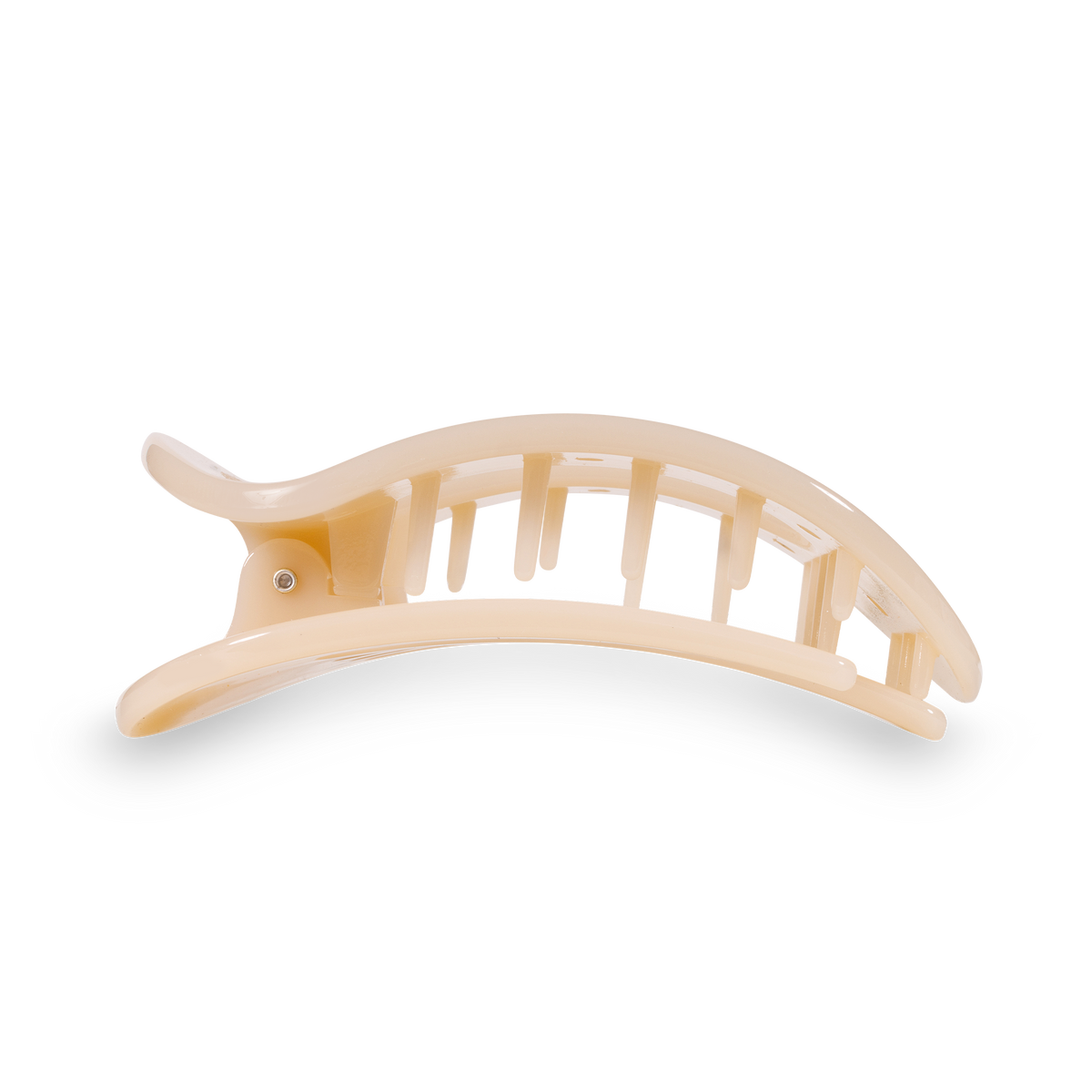 Flat Round Hair Clip | Medium | Almond Beige