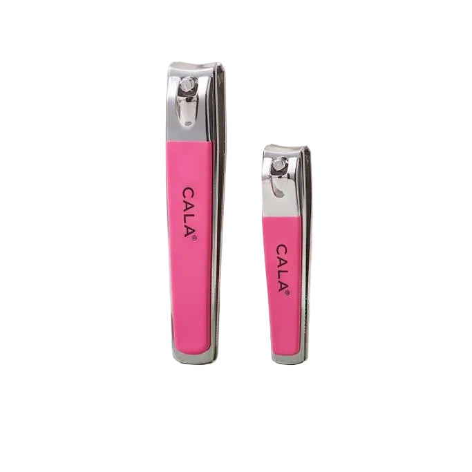 CALA 50812 Coral Soft Touch Nail Clipper Duo Set - 6 sets