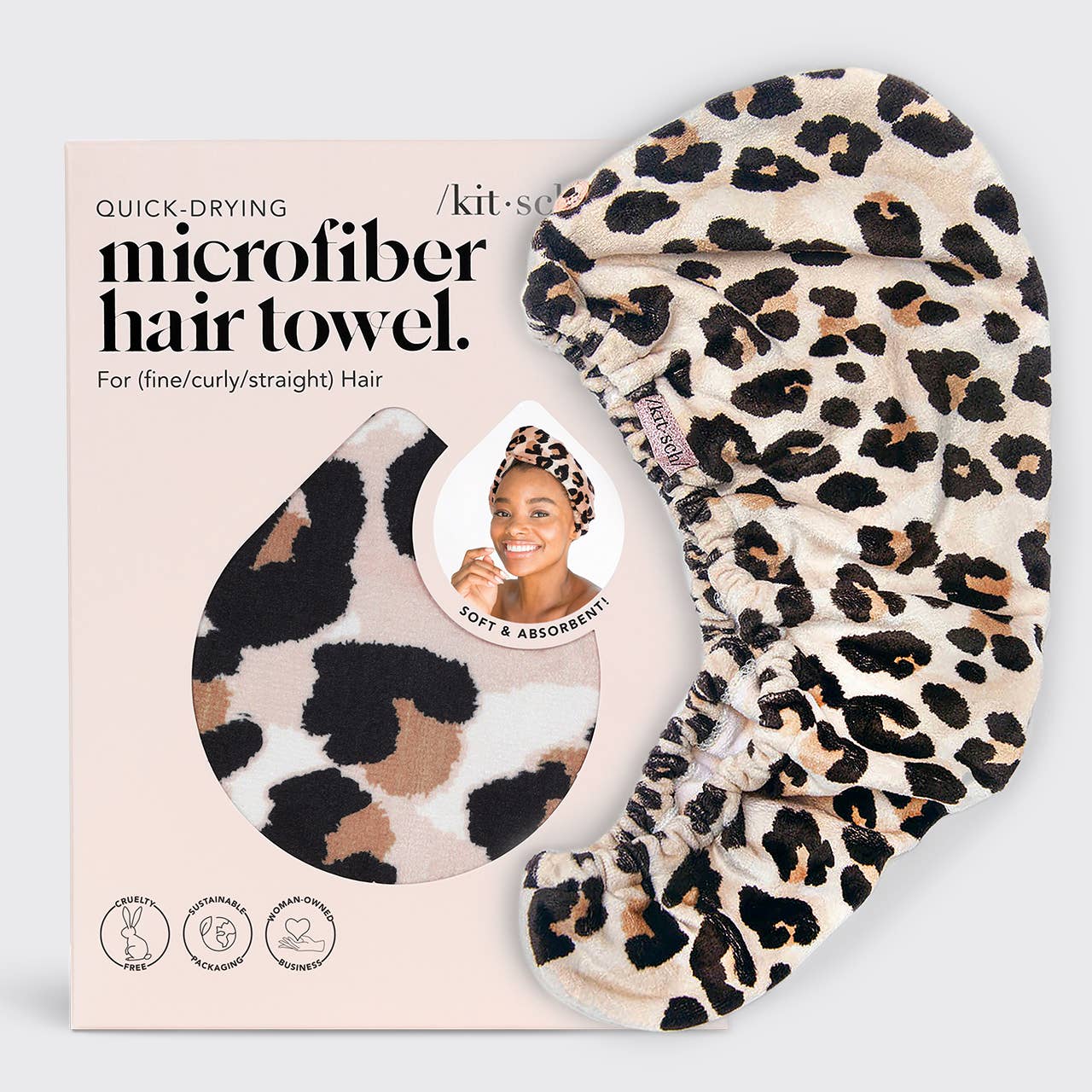 Quick Dry Hair Towel - Micro Dot