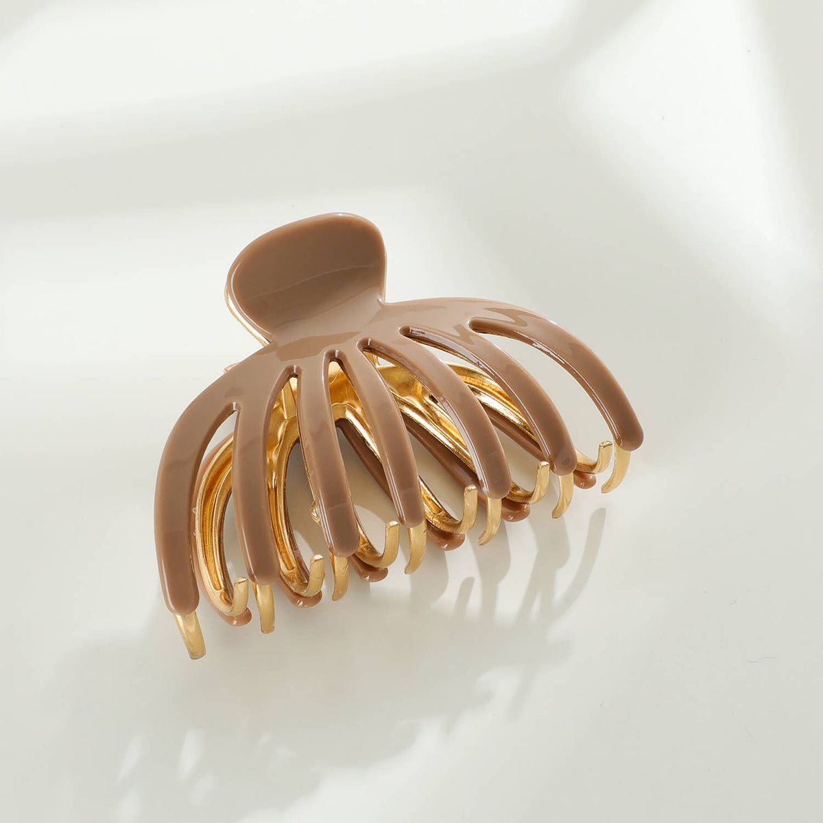 Hailey | Large Gold Metal Octopus Claw Clip