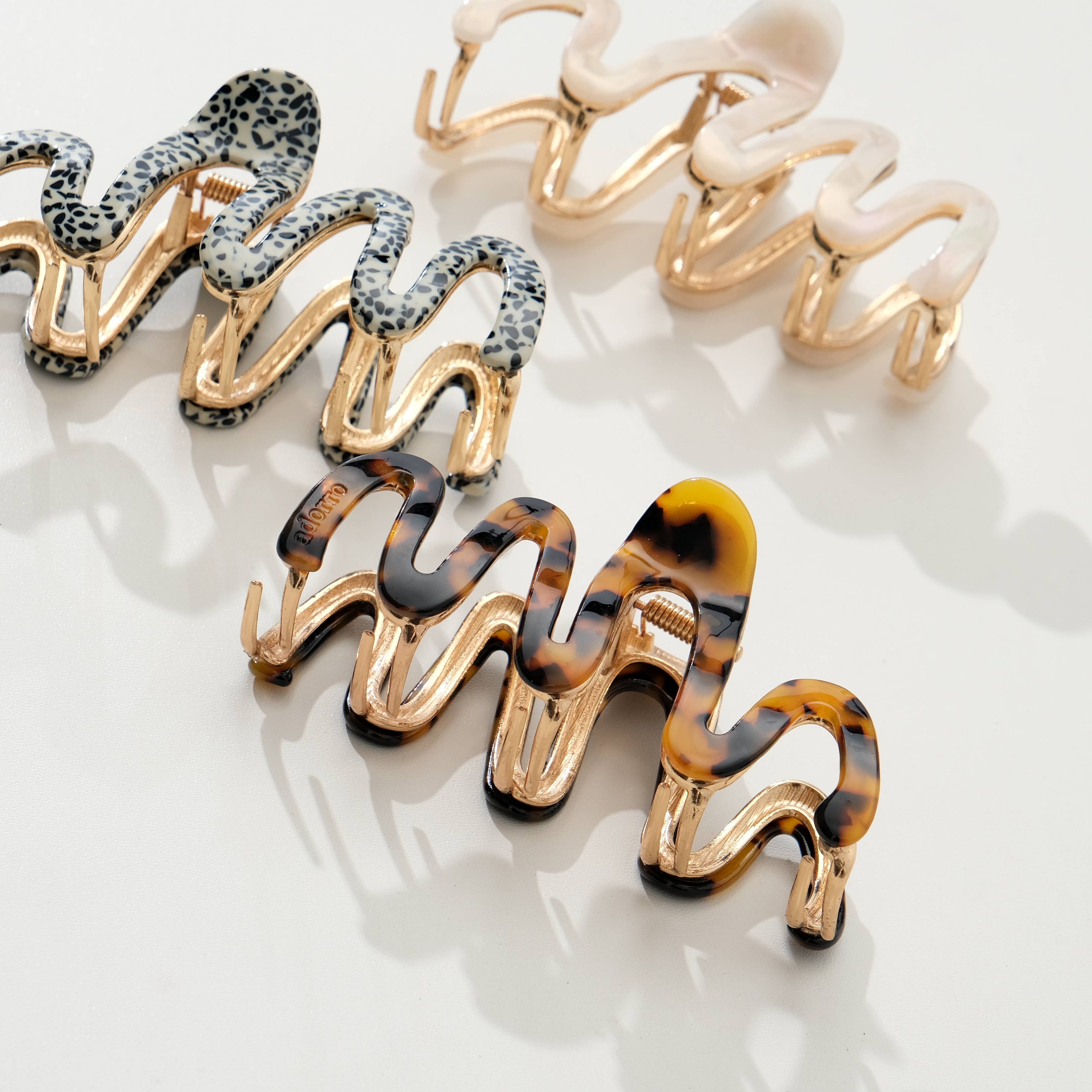 Willow | Large Squiggle Metal Claw Clip