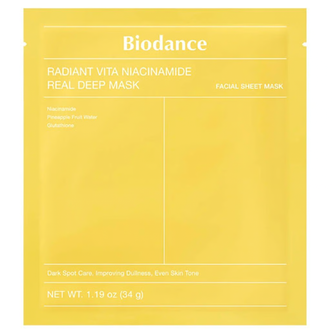 BIODANCE Radiant Vita Niacinamide Real Deep Mask
