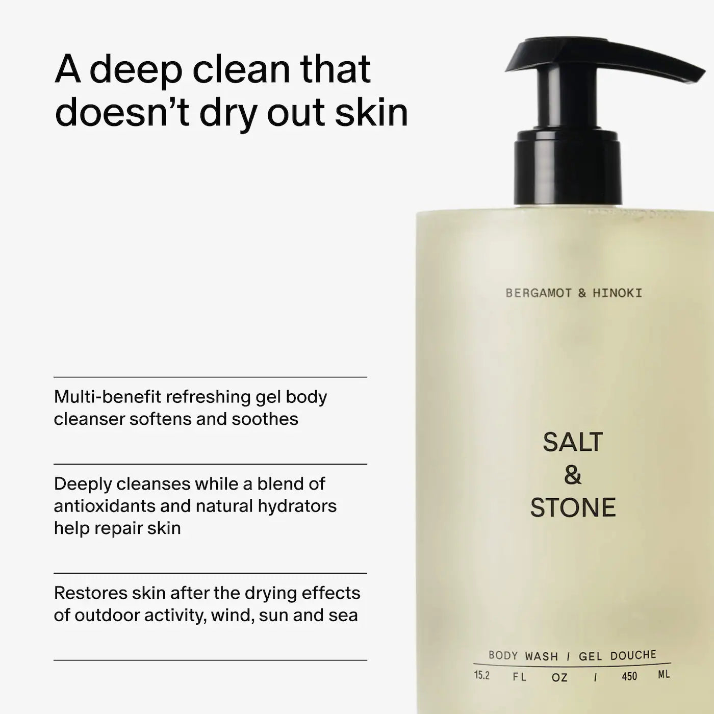 Bergamot & Hinoki Refillable Body Wash with Niacinamide + Probiotic