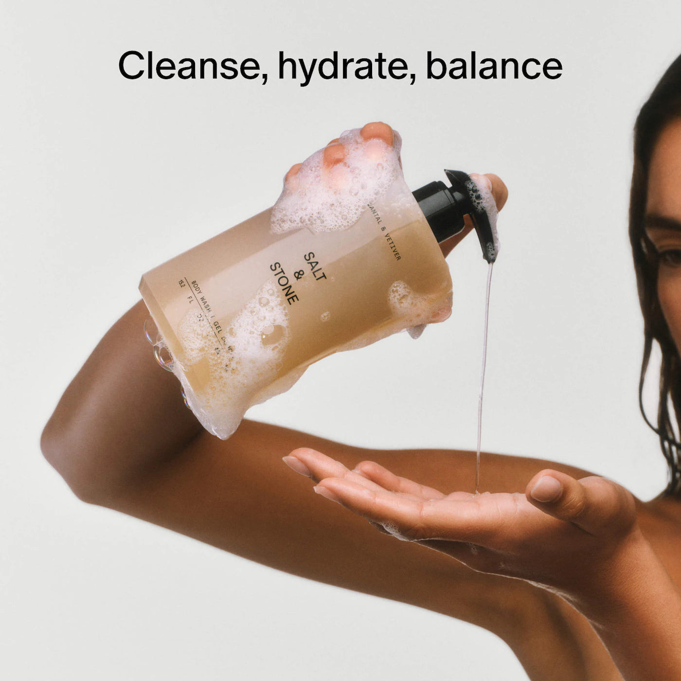 Santal & Vetiver Refillable Body Wash with Niacinamide + Probiotic