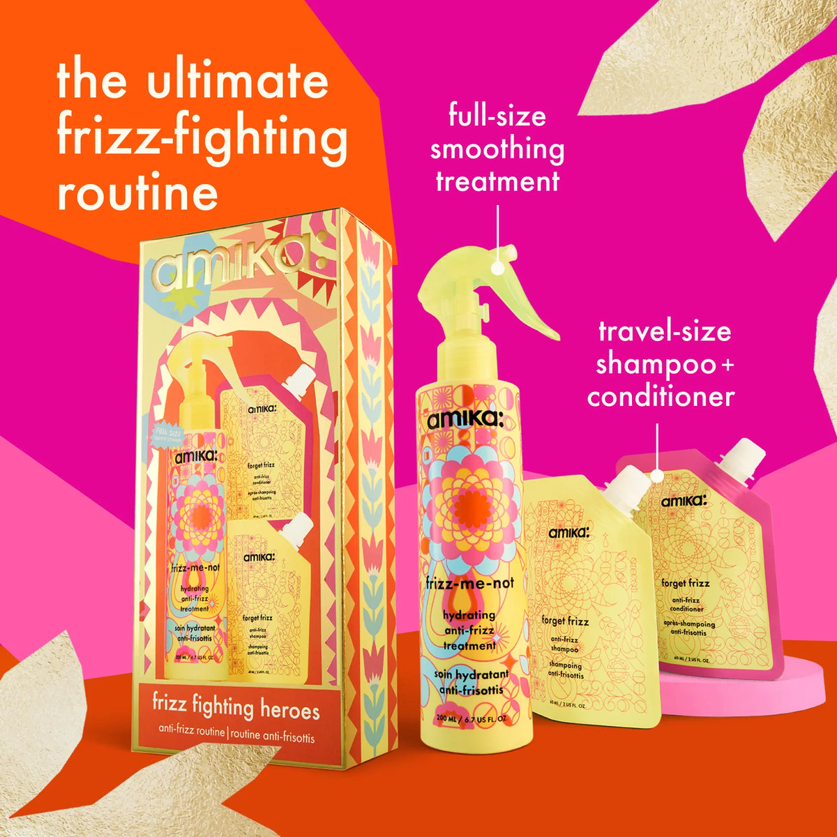 Frizz Fighting Heroes Smoothing Routine Set | $45 VALUE