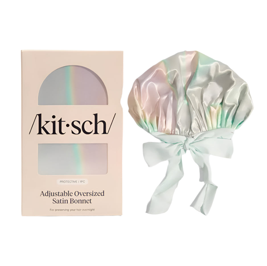 Adjustable Oversized Satin Bonnet - Aura