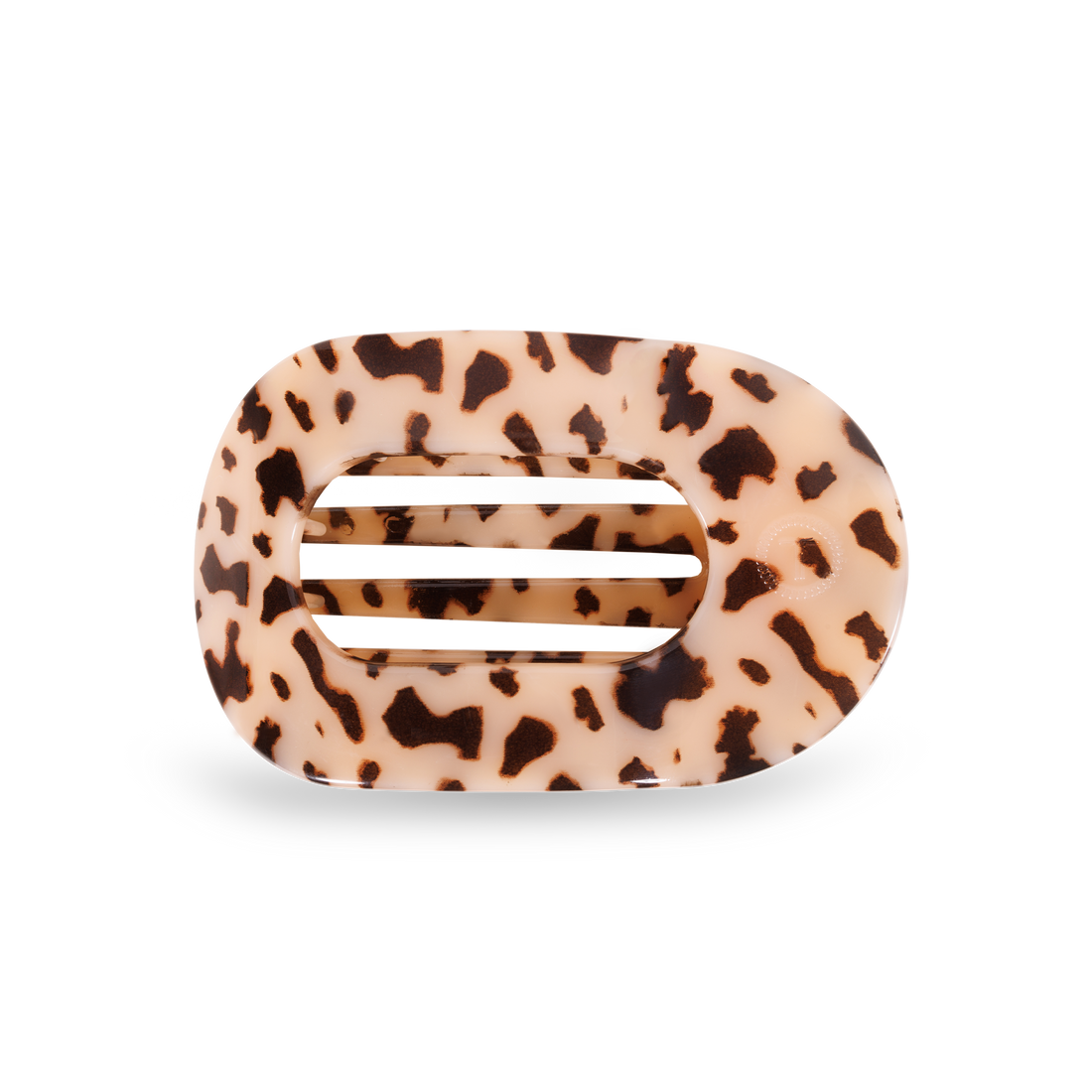 Flat Round Hair Clip | Blonde Tortoise