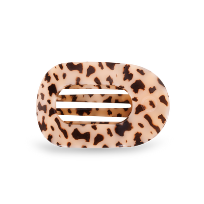 Flat Round Hair Clip | Blonde Tortoise