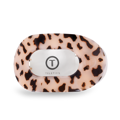 Flat Round Hair Clip| Large | Blonde Tortoise