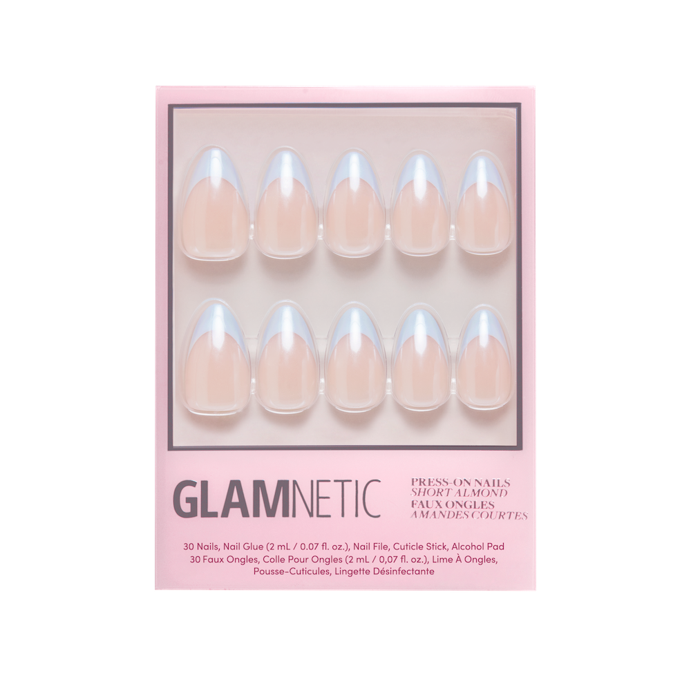 Blueberry Icing Press-On Nails | Baby Blue French Tip