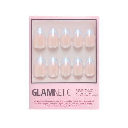 Blueberry Icing Press-On Nails | Baby Blue French Tip