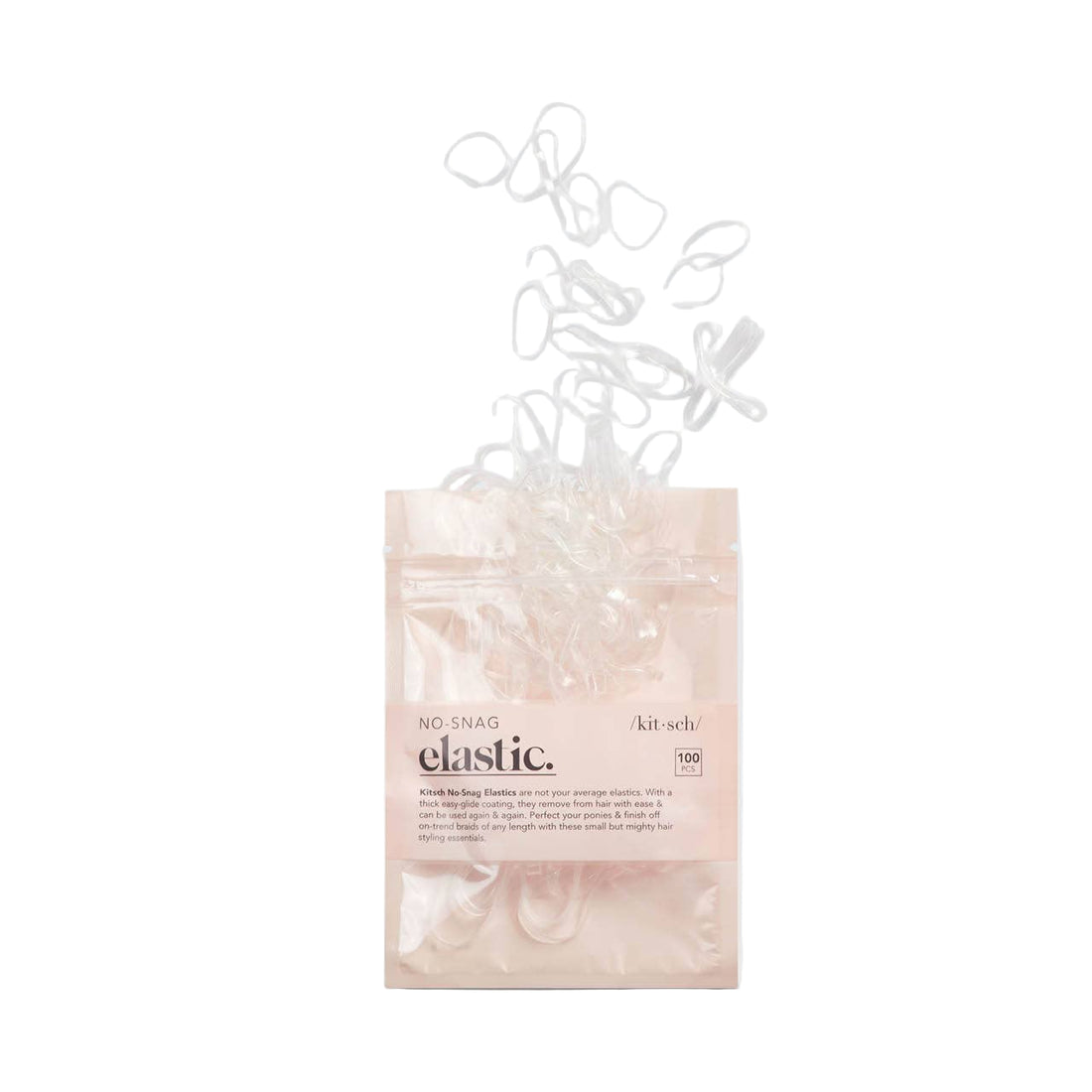 No-Snag Elastic 100 pc - Clear