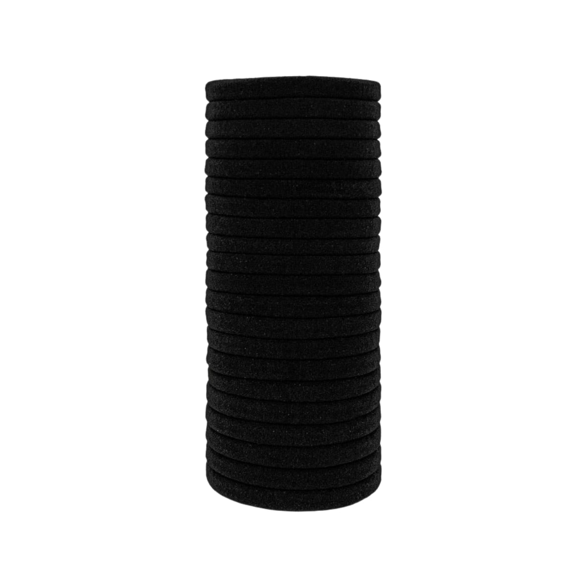 Seamless Elastic Hair Ties All Day Hold 20pc set - Black