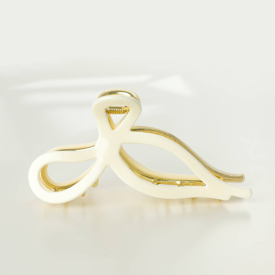 Sabrina Large Ribbon Bow Metal Claw Clip